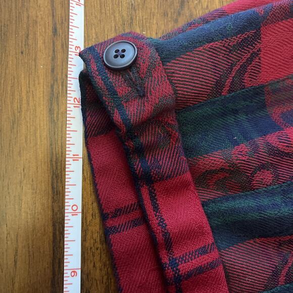 Vintage Pendleton Classic 100% Virgin Wool Skirt Wmn Sz 8 Red Green & Blue Plaid - Picture 3 of 8